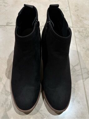 Women's Sonoma Ortholite Eco Black Ankle Boots - Suede Look Chelsea Style
